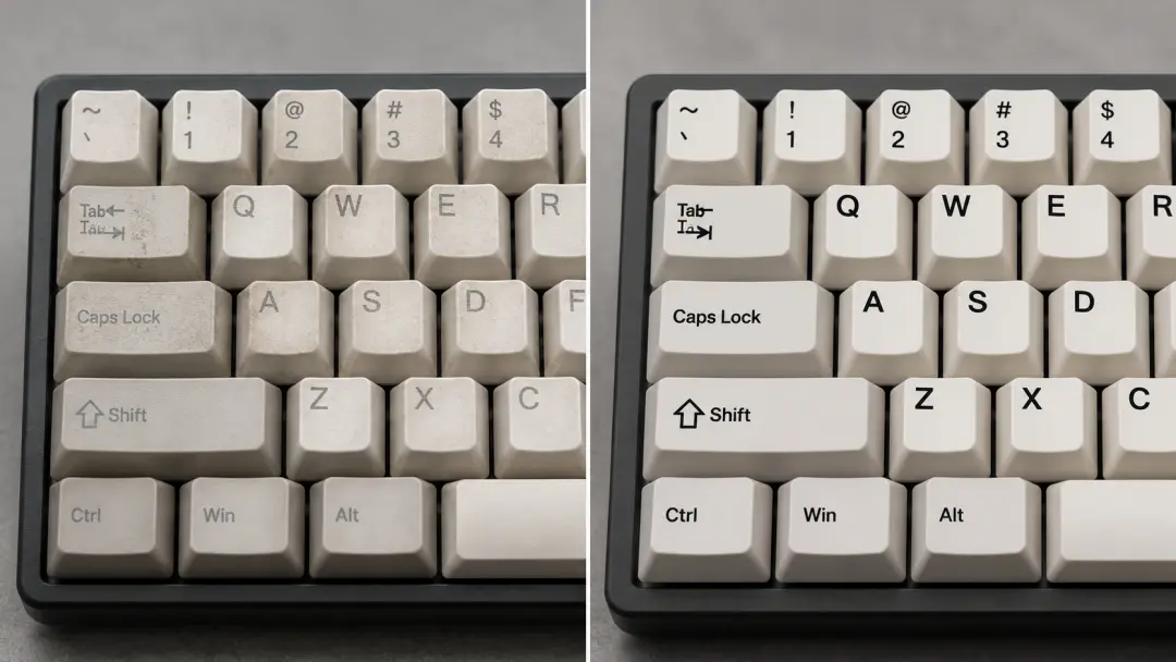 So sánh keycap ABS Double Shot và keycap thường trên bàn phím cơ