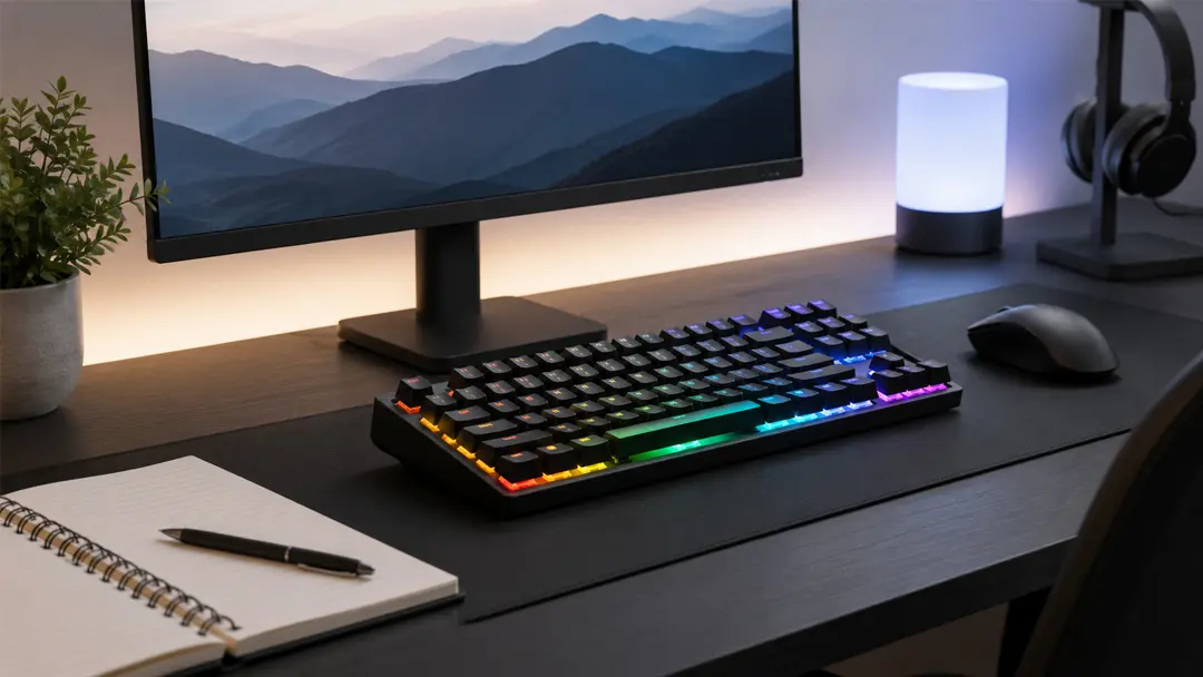 Bàn phím gaming LED Rainbow nhiều màu