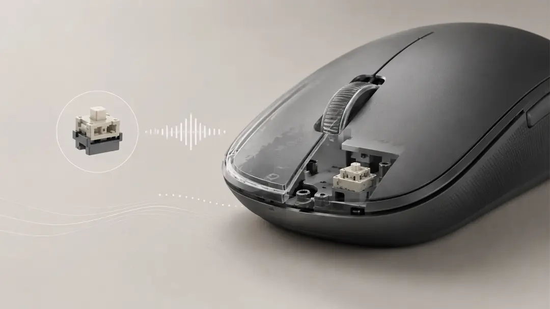 Switch Silent trên chuột chống ồn