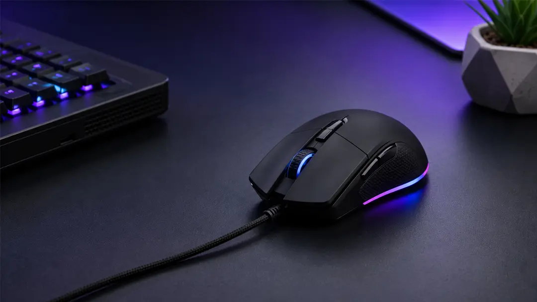 Chuột gaming có dây kết nối ổn định qua USB