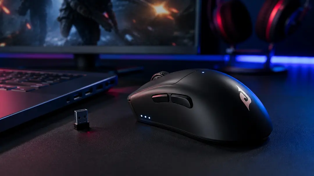 Chuột gaming kết nối 2.4GHz độ trễ thấp