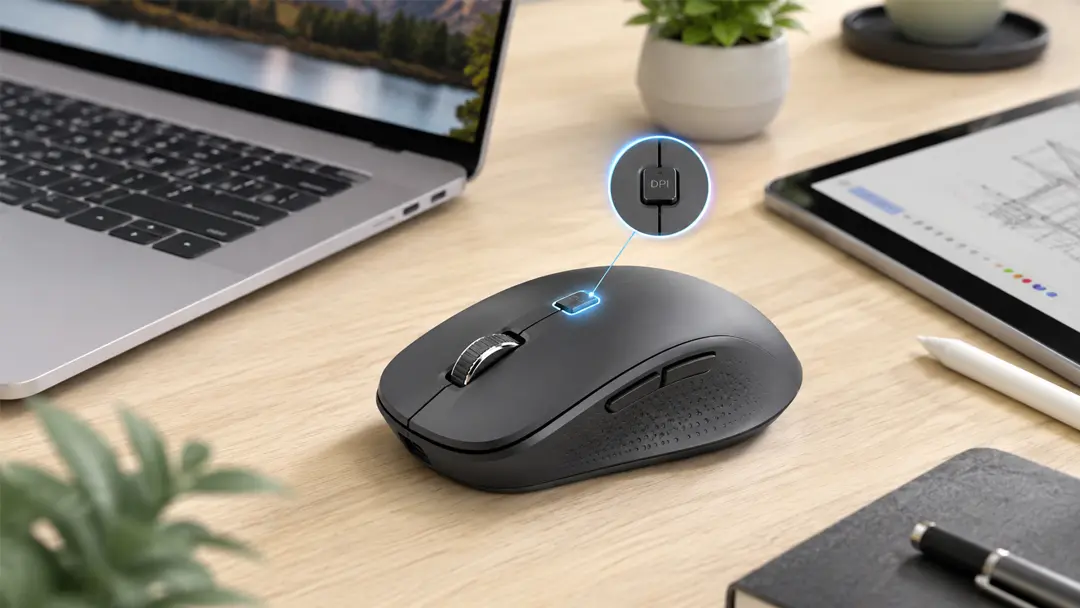 Chuột có nút chỉnh DPI phù hợp làm việc và chơi game
