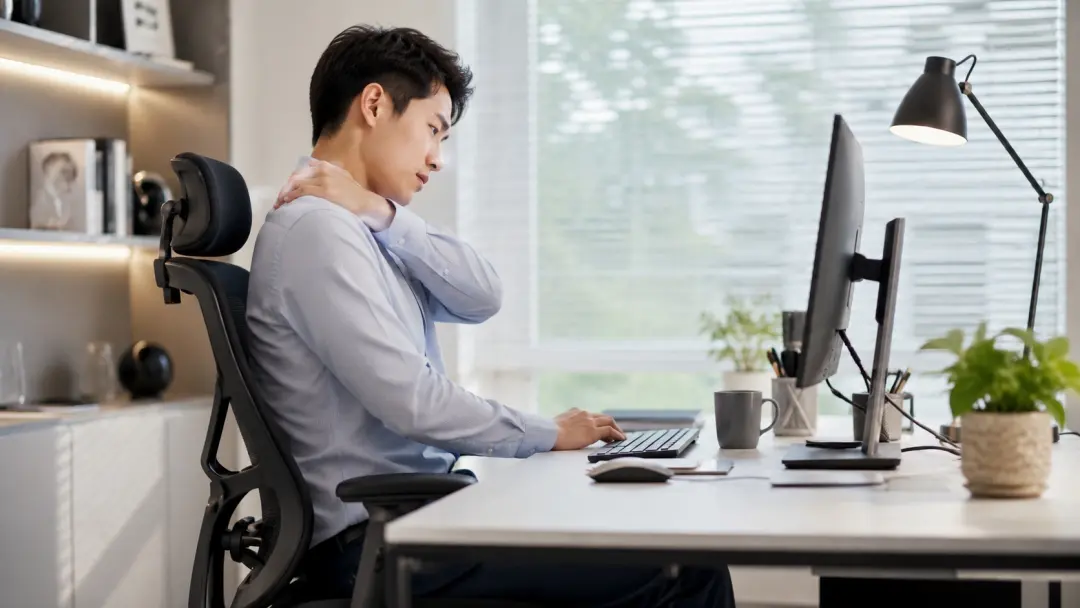 Vì sao ngồi máy tính lâu bị đau lưng, mỏi vai gáy? Cách khắc phục tại chỗ