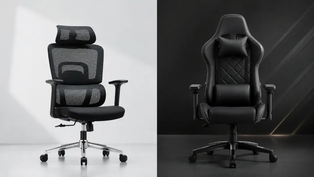 So sánh ghế công thái học và ghế gaming