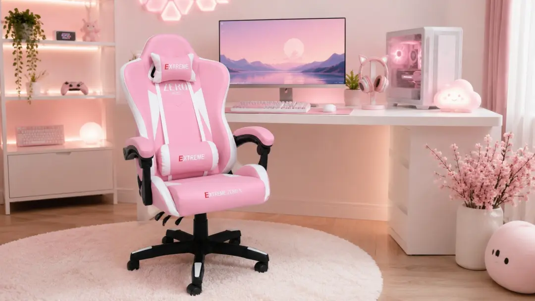Ghế gaming Extreme Zero S Pink cho góc setup đẹp