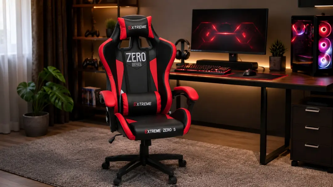 Ghế Gaming Extreme Zero S trong góc setup tại nhà