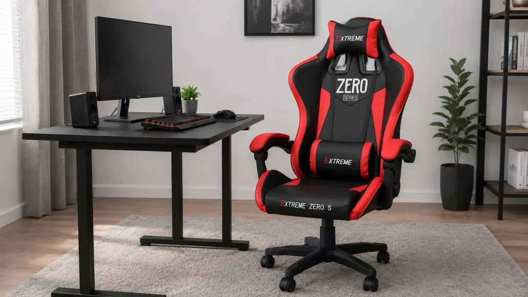 Tỷ lệ tựa lưng và chiều cao ghế gaming đặt cạnh bàn máy