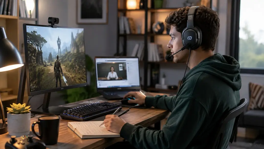 Tai nghe gaming chụp tai phù hợp cho chơi game học online và làm việc