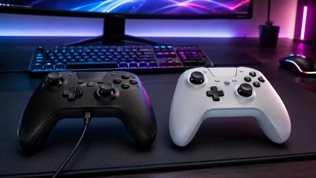 Nên chọn tay cầm chơi game không dây hay có dây cho PC?